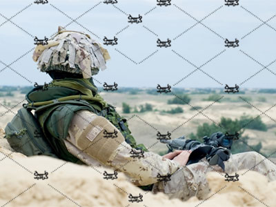 دانلود عکس سرباز در منطقه نظامی