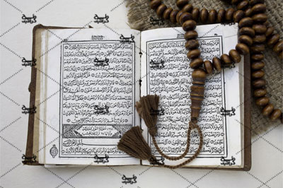 دانلود عکس قرآن با تسبیح