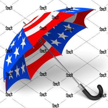 دانلود عکس چتر با پرچم آمریکا