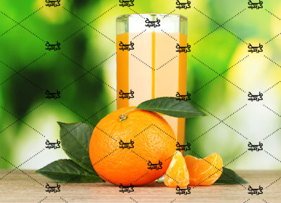 دانلود تصویر آب پرتقال به همراه پرتقال