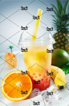 دانلود عکس رایگان نوشیدنی های ساحلی به همراه آناناس