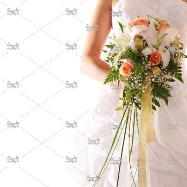 دانلود تصویر رایگان عروس به همراه دسته گل