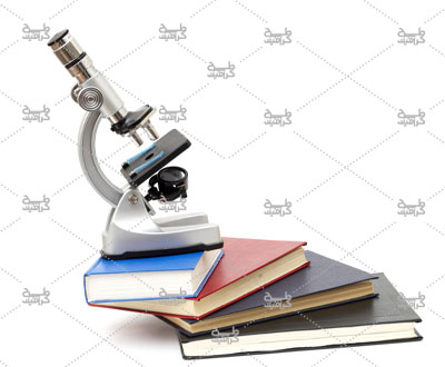 دانلود عکس کتاب به همراه میکروسکوپ