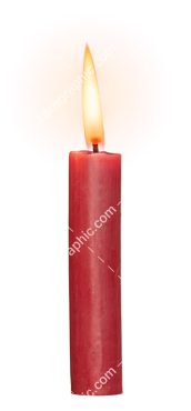 تصویر کیفیت بالا از شمع قرمز