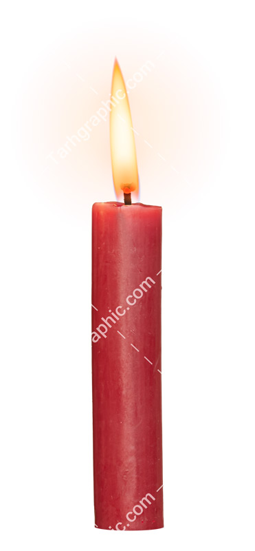 تصویر کیفیت بالا از شمع قرمز