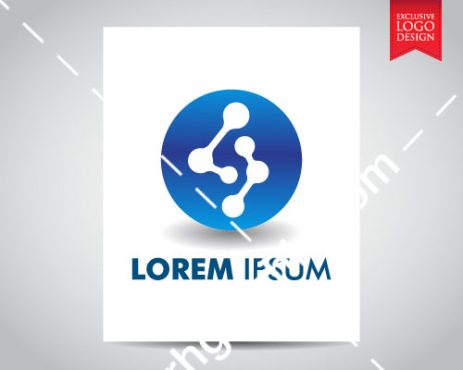 دانلود لوگوی LOREM IPSUM به رنگ آبی