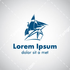 دانلود لوگوی LOREM IPSUM به رنگ آبی تیره
