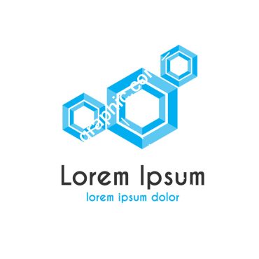 دانلود لوگوی LOREM IPSUM DOLOR آبی رنگ
